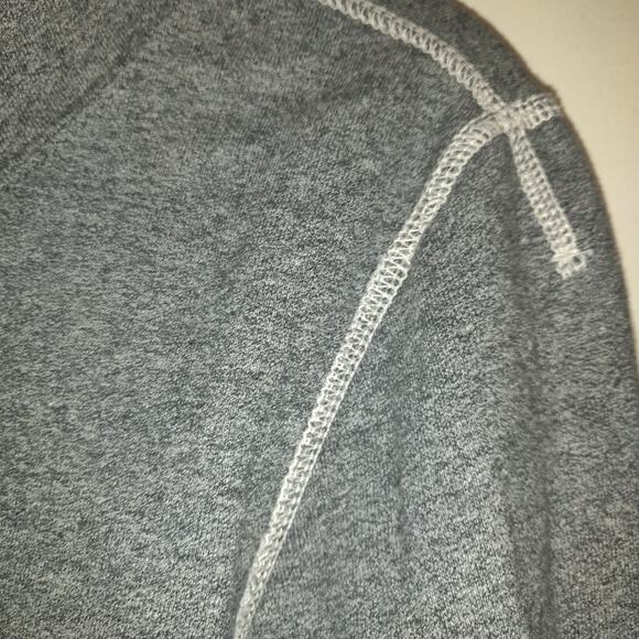 Vintage Y2K American Eagle Gray Hoodie Womens L Chain Embroidery NEW YORK - Picture 5 of 16